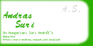 andras suri business card